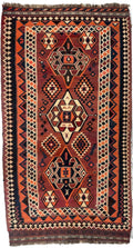 Persian Qashqai Wool Kilim 5'3" × 9'6"