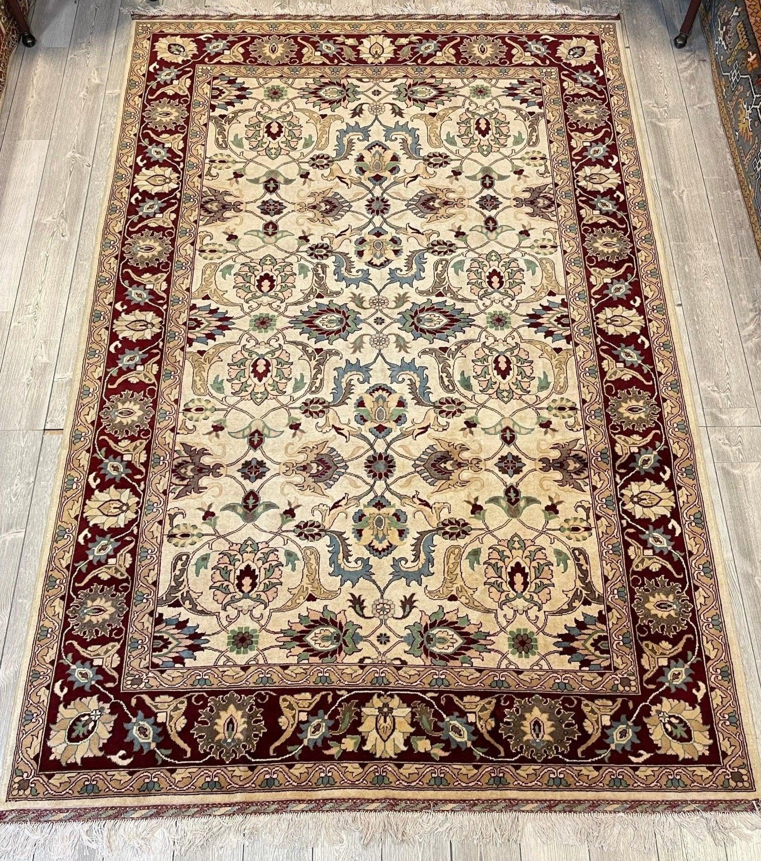 Hand-Knotted Afghani Area Rug 7x10