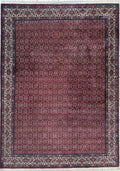 Fine 1980s Hand-Knotted Kurdish Bidjar Wool Rug – 8'4" x 11'8"