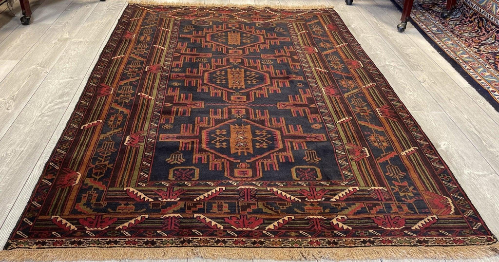 Afghan I Tribal Baluchi 4’6” x 6’8” Area Rug