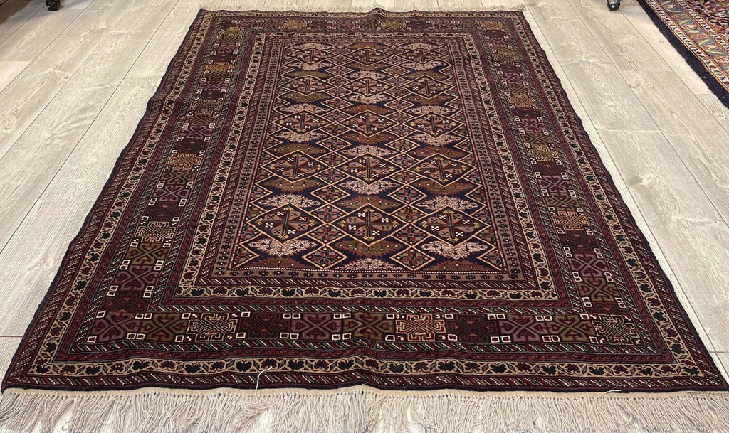 Afghan Rug I Zahir Shahi Herati 4x6 Area Rug