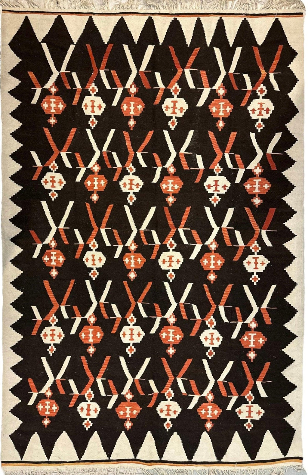Masterpiece Large Vintage minimalistic Karabakh Kilim 7’5” x 11’