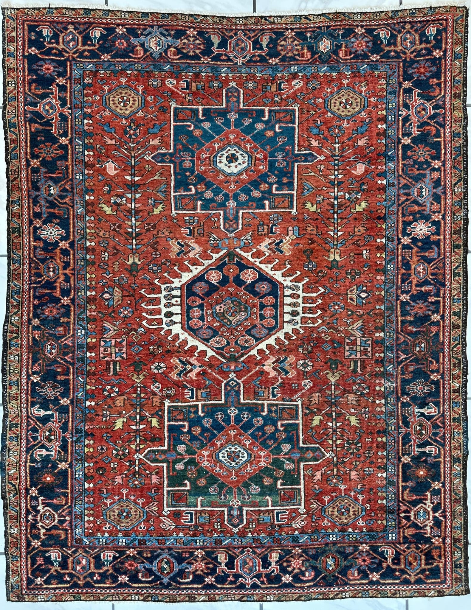 Persian - Heriz(Karadja) 5' × 6'