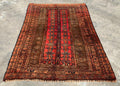 Elegant Vintage Afghani Taimani Balouch Area Rug 3'4" × 2'5"